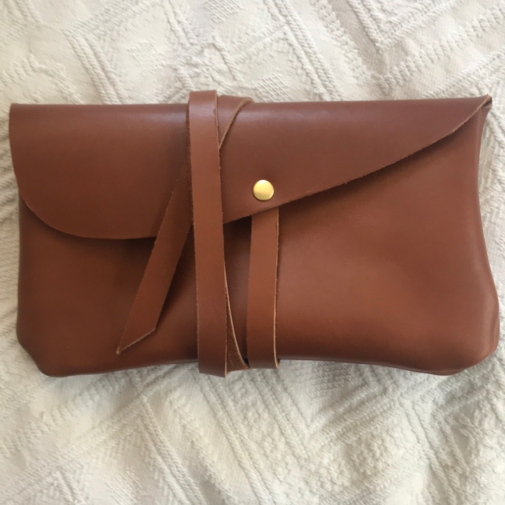 Leather clutch